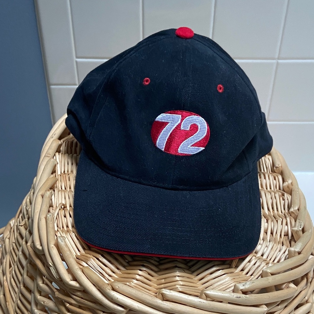 Cornell University Black Cap with Red class if 72 Logo